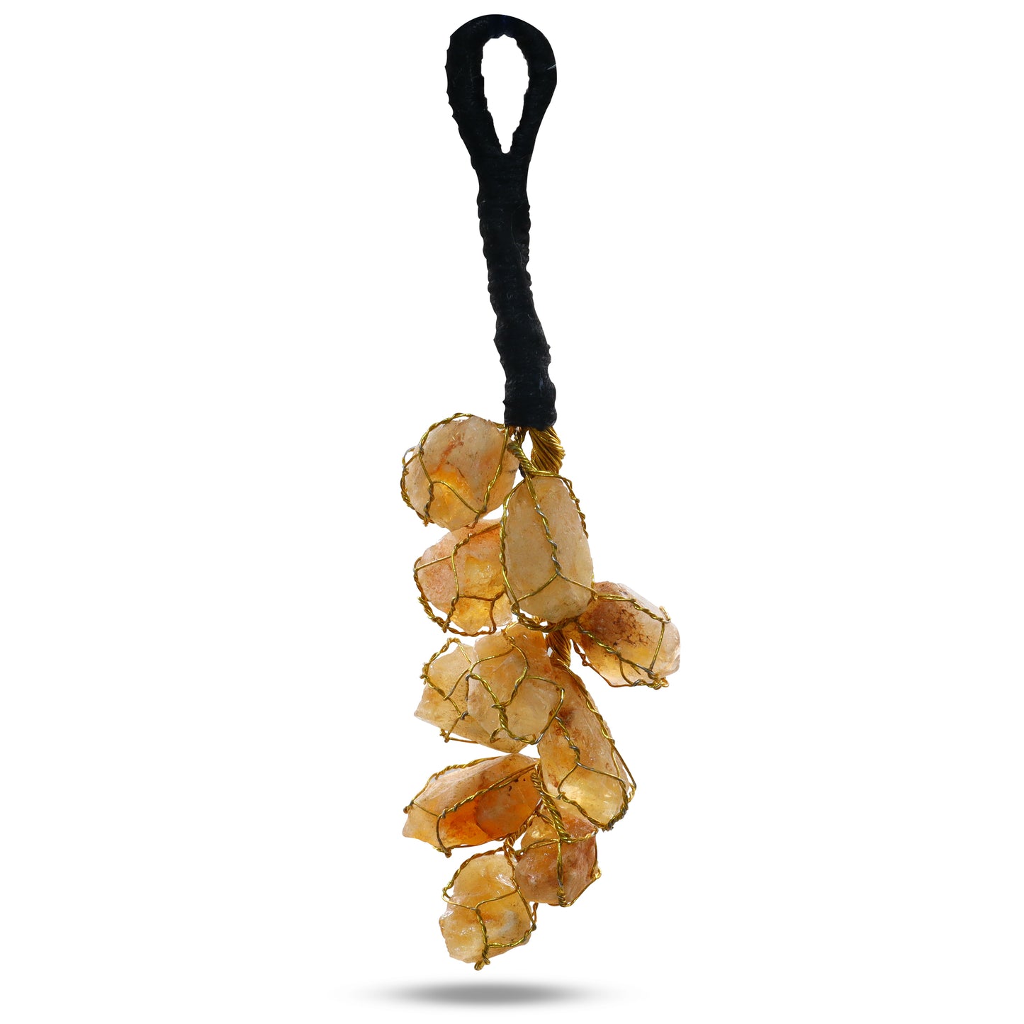 Raw Citrine Crystal Wall Hanging