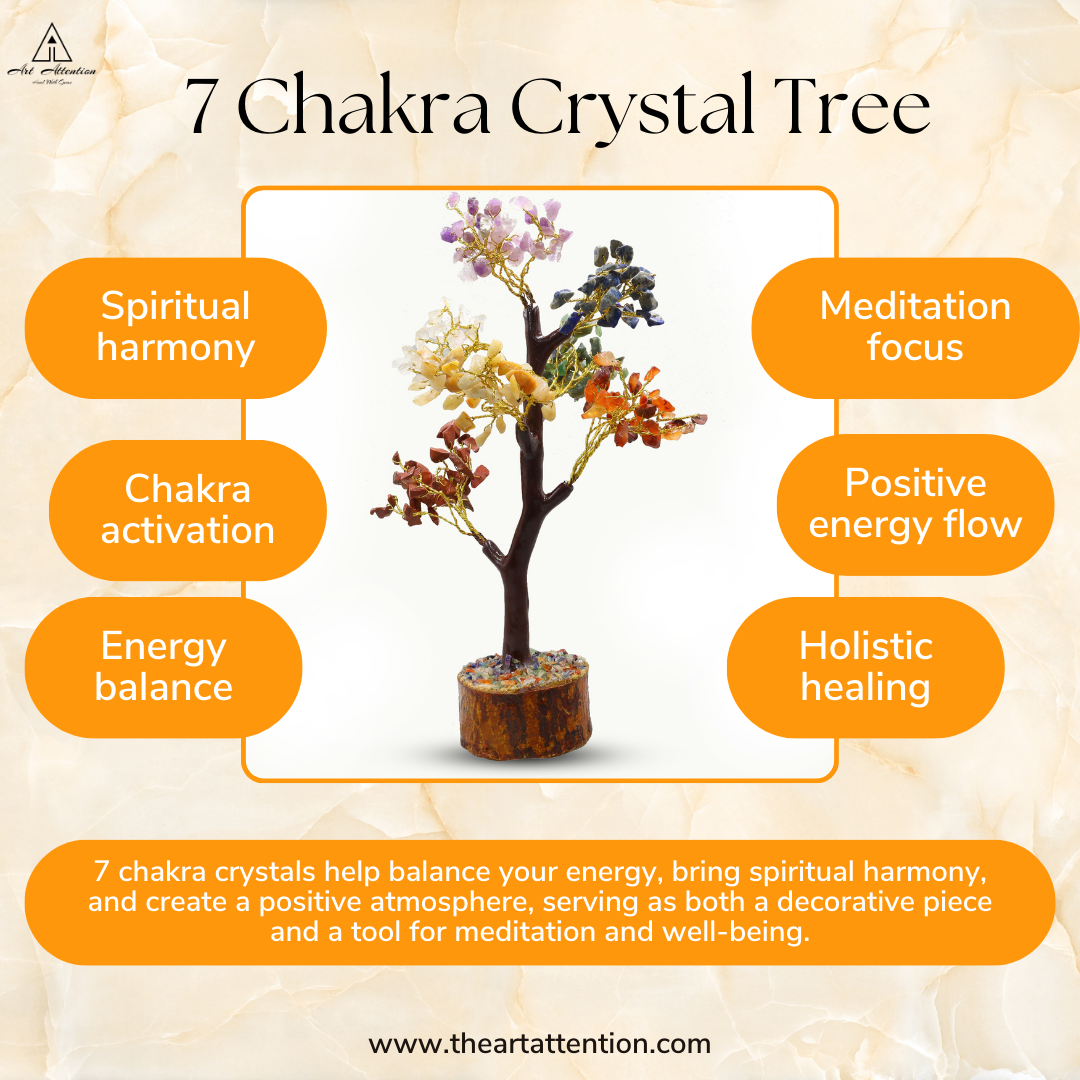 Seven Chakra Crystal Tree