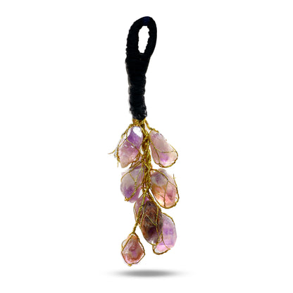 Raw Amethyst Crystal Wall Hanging