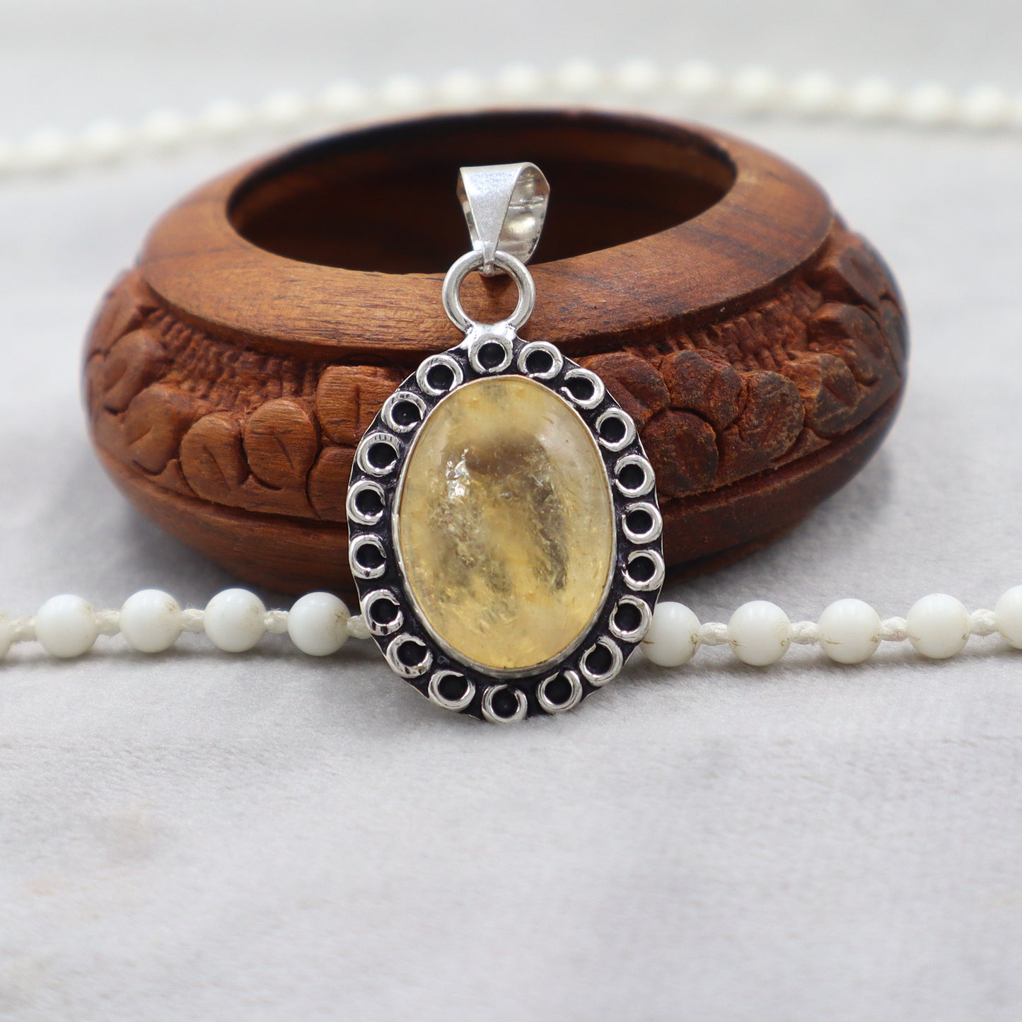 Citrine Oval Pendant