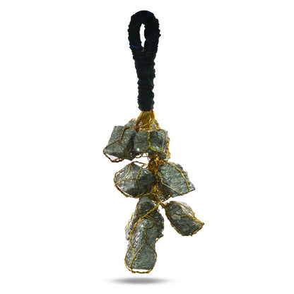 Raw Pyrite Crystal Wall Hanging