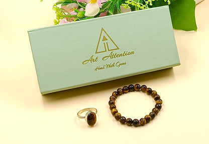 Tiger Eye Bracelet and Ring