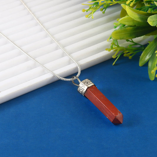 Red Jasper Pencil Pendant