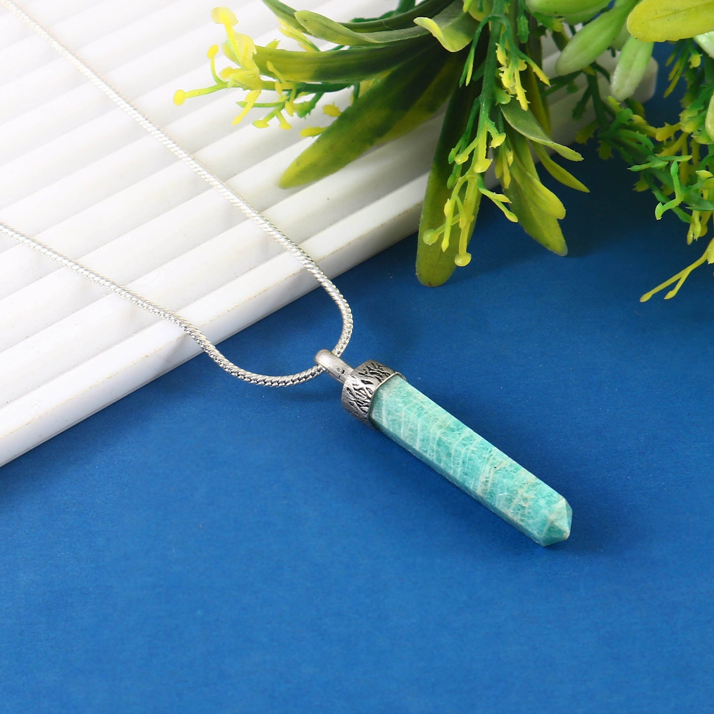 Amazonite Pencil Pendant