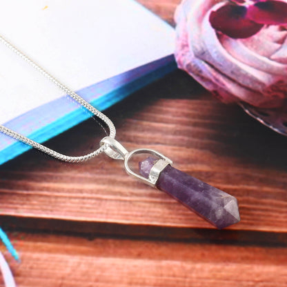 Amethyst Pencil Pendant