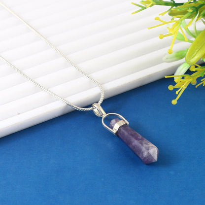 Amethyst Pencil Pendant