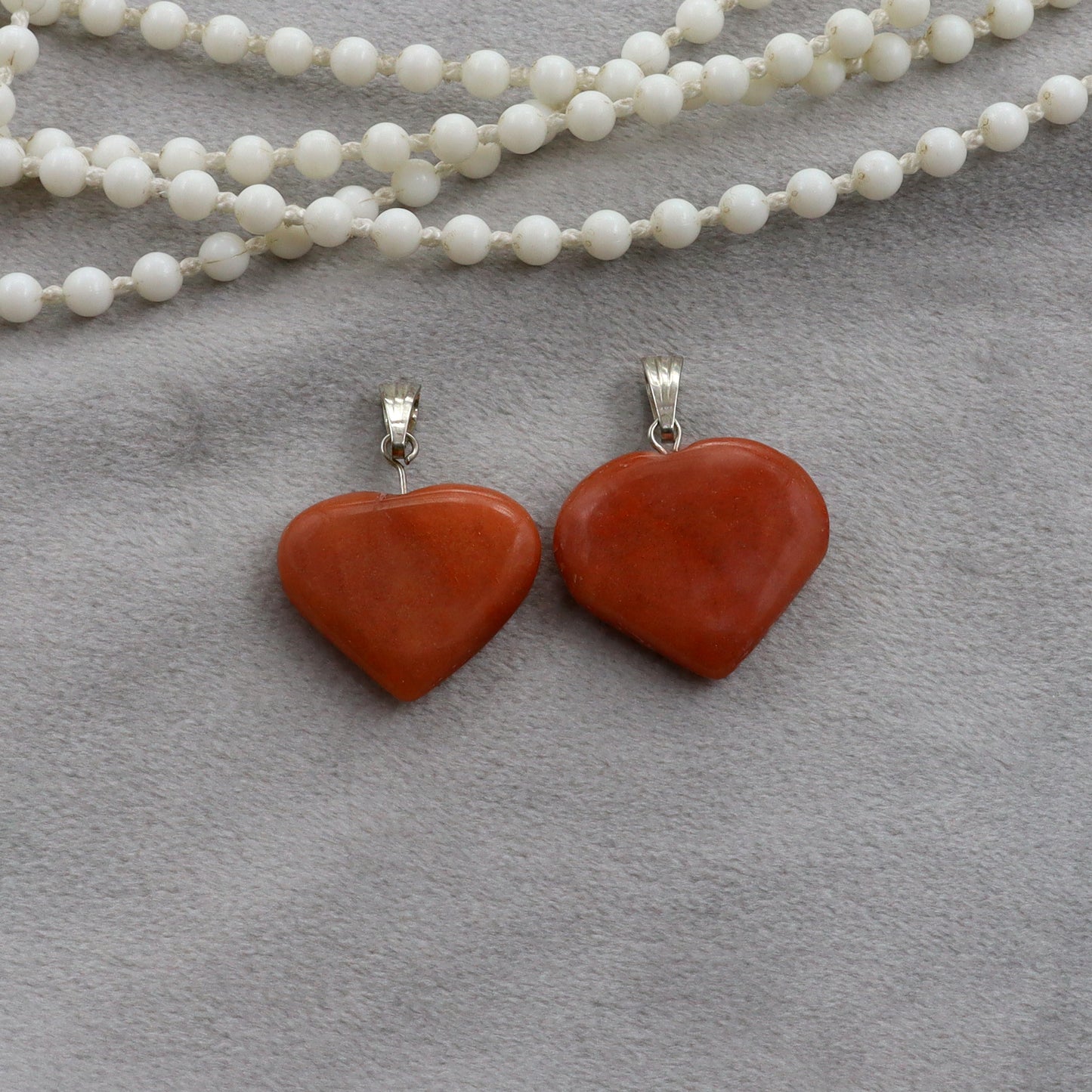 Red Jasper Heart Pendant