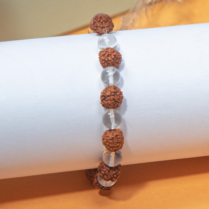 Crystal Rudraksha Bracelet (Buy 1 Get 1 Free)