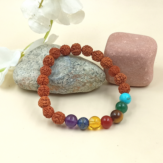 7 chakra rudraksha bracelet (Buy 1 Get 1 Free)