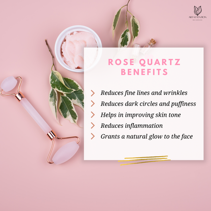 Rose Quartz Roller + Gua Sha Combo