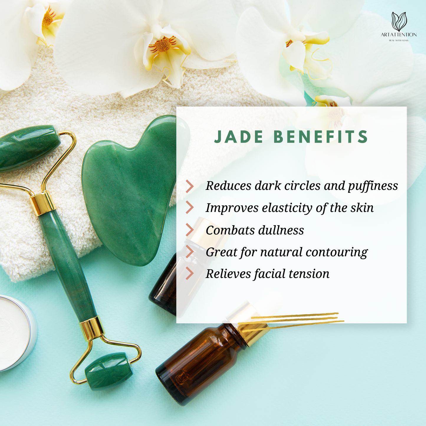 Jade Roller + Gua Sha Combo